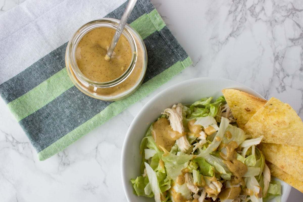 Mustard with honey and ginger salad dressing | www.natalieshealth.com