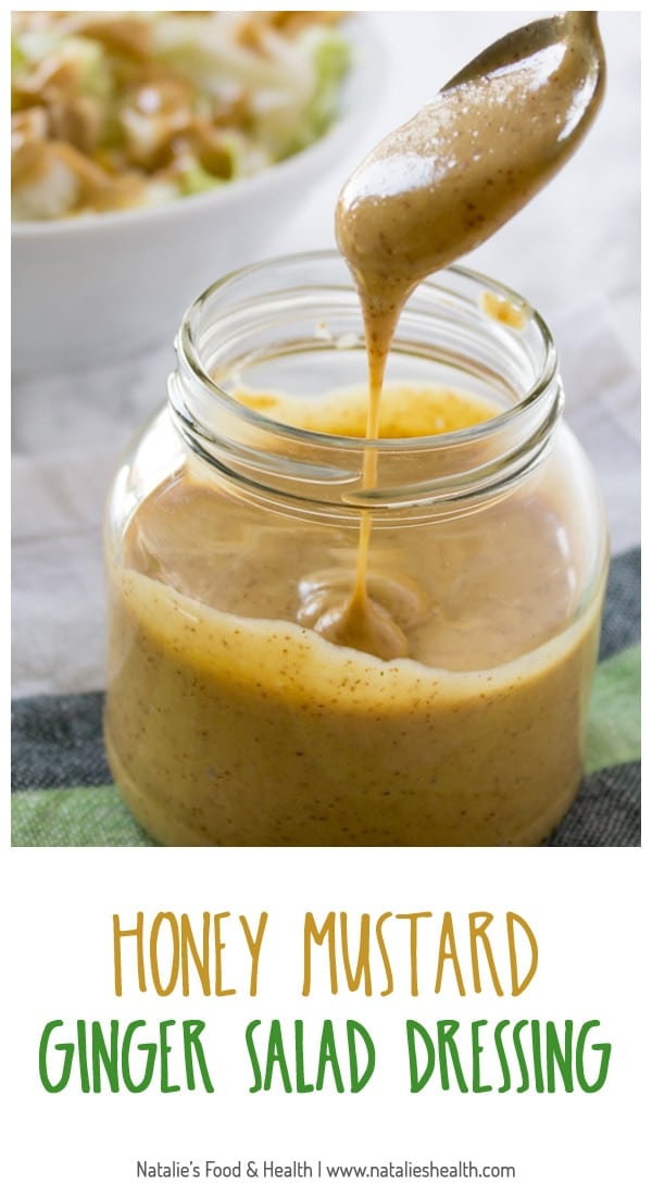 Pungent and sweet, Honey Mustard Ginger Salad Dressing, enriched with healthy extra virgin olive oil and freshly grated ginger will make your salad not only delicious but nutritious. CLIKC to read more, or PIN for later!