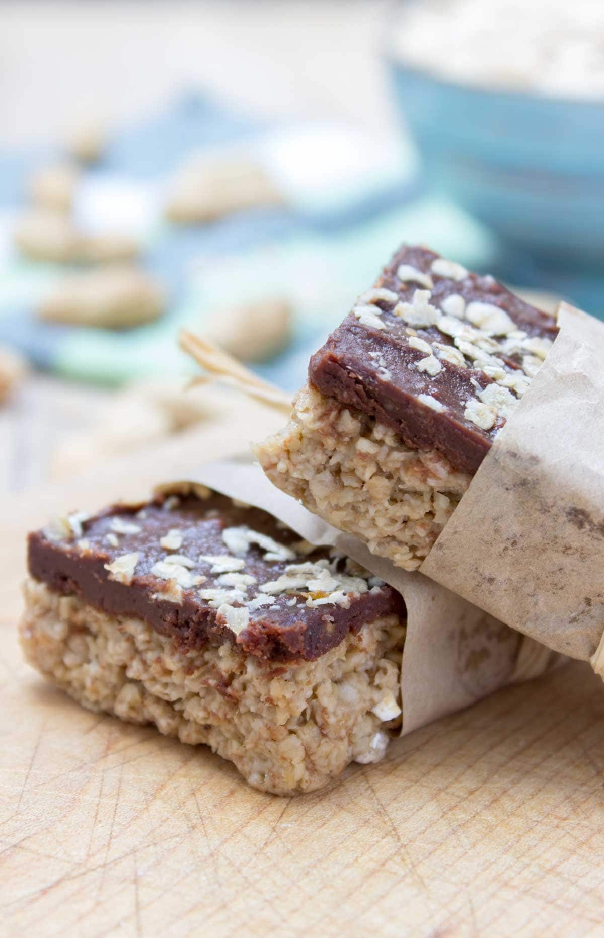 chocolate peanut butter banana oatmeal bars