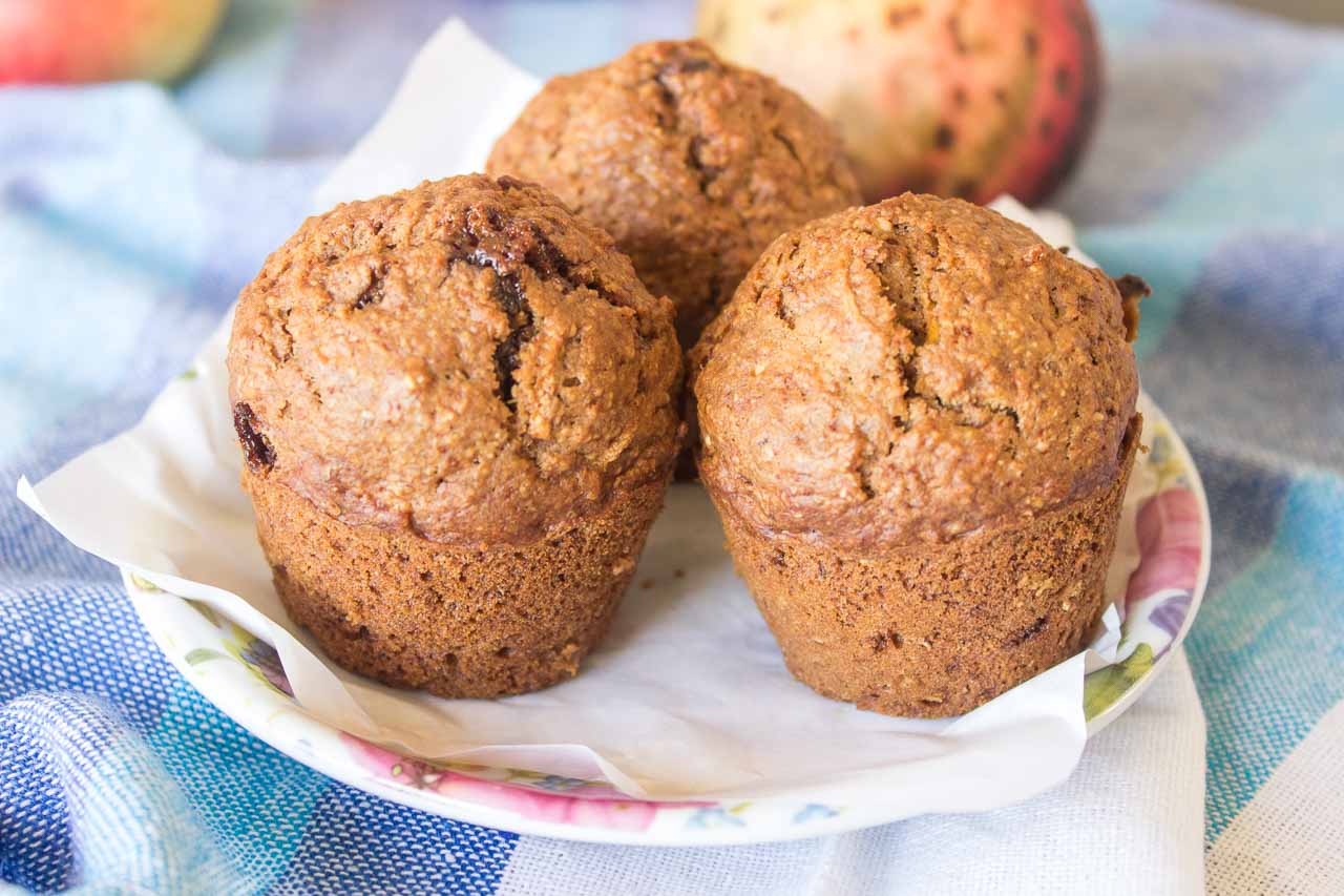 Healthy Apple Carrot Muffins