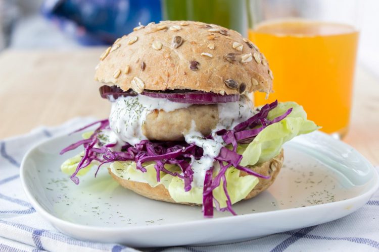 Turkey Burger With Greek Yogurt Topping Natalie's Health