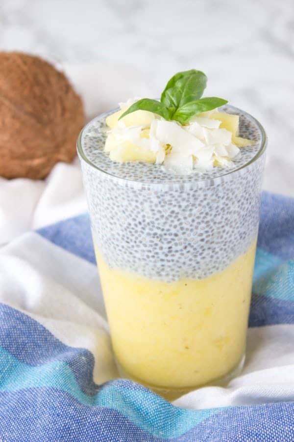 Pineapple Coconut Chia Pudding