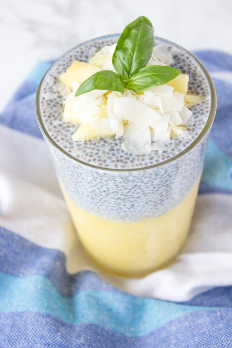 Pineapple Coconut Chia Pudding