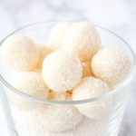 Healthy coconut bites that combine tropic flavor of coconut and aromatic vanilla, made from healthy ingredients - a superfood coconut oil and coconut flour, naturally sweetened with honey. CLICK to read more or PIN for later!