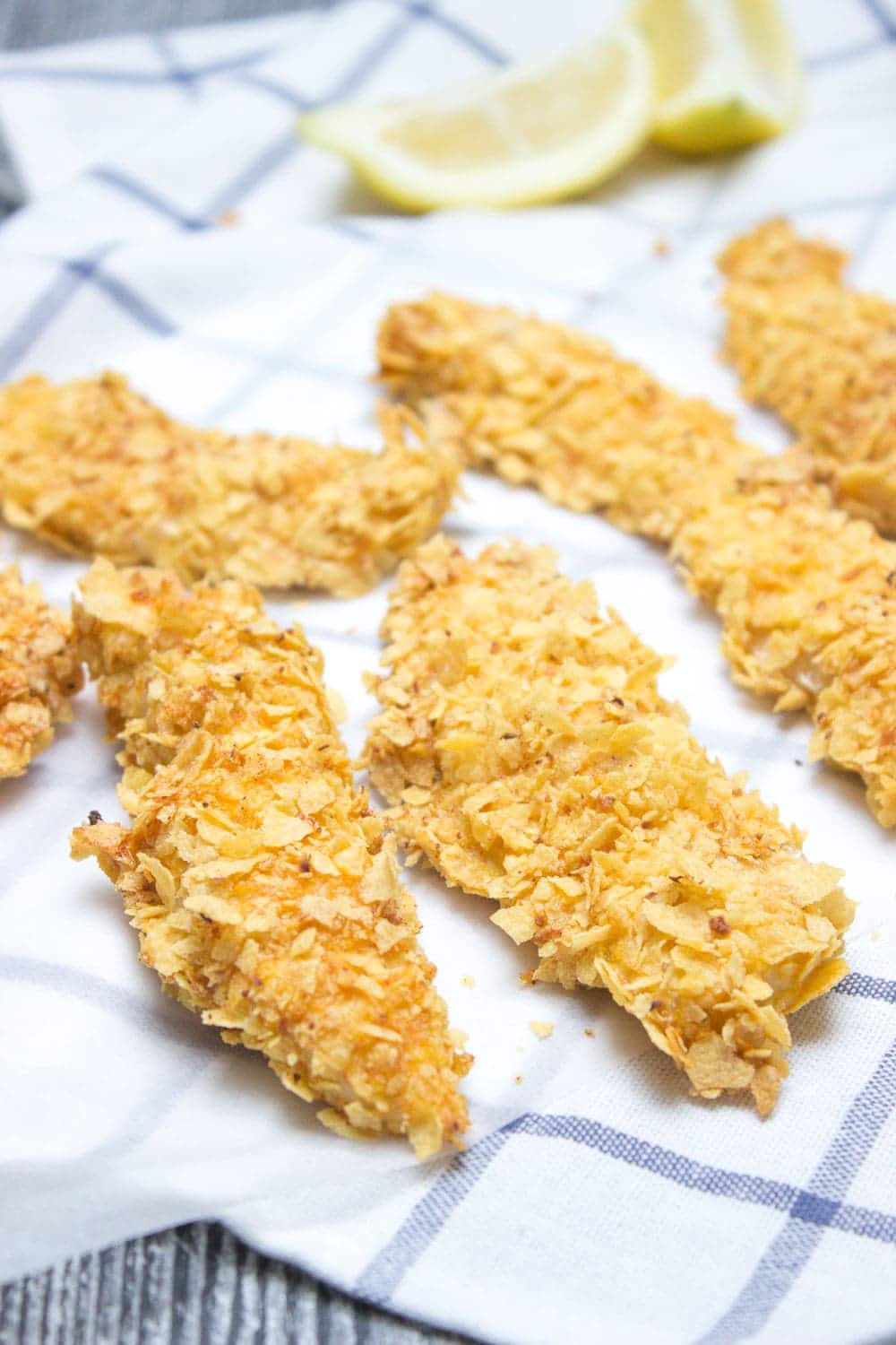 Oven Baked Cornflake Chicken Tenders with Dijon Mustard Sauce