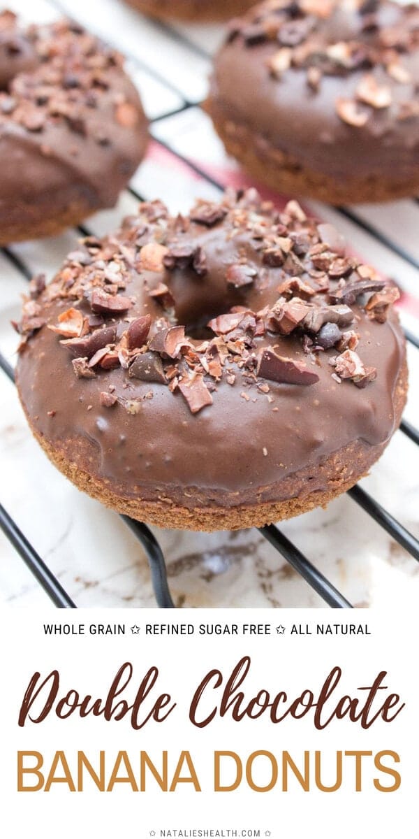 Double Chocolate Banana Donuts 