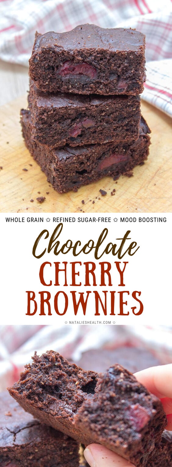 Dark Chocolate Cherry Brownies Natalie's Health