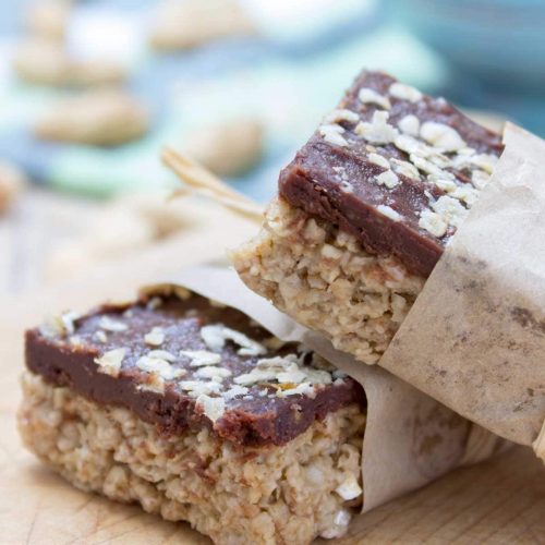 Chocolate Peanut Butter Oatmeal Bars