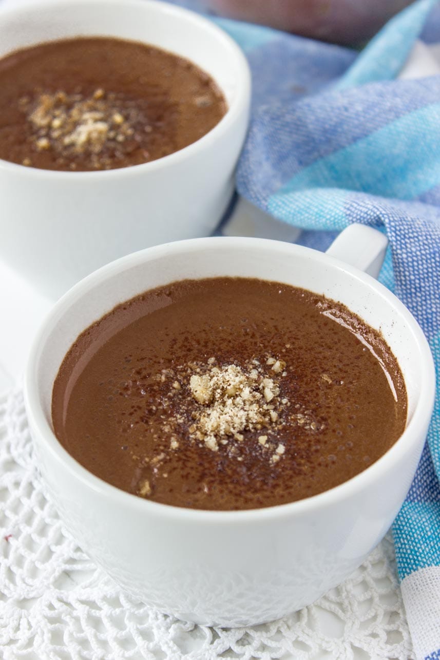 Easy homemade superfood Cacao Turmeric Maca Hot Chocolate