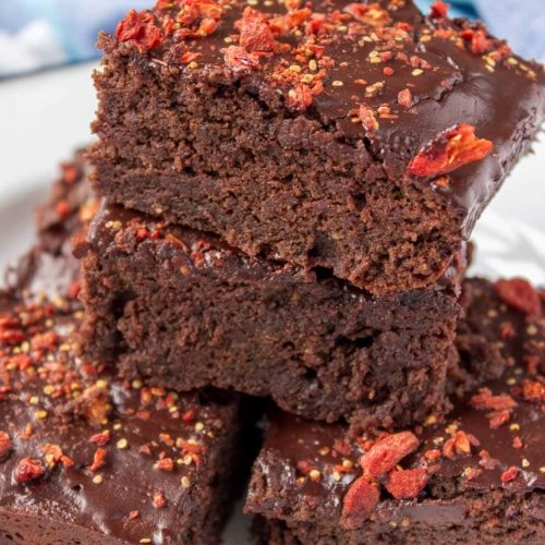 Healthy Chocolate Maca Tahini Brownies