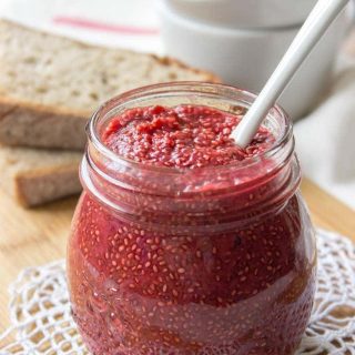 Strawberry Chia Seed Jam with Lime and Cinnamon