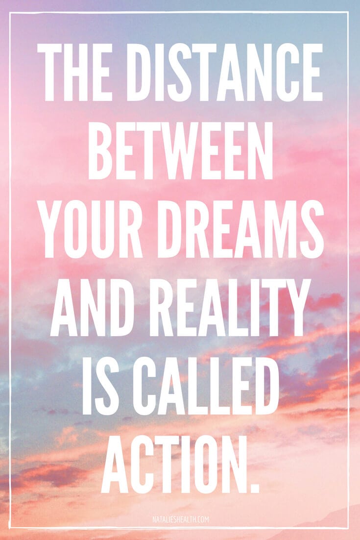 The distance between your dreams and reality is called action Motivational QUOTES Monday Motivation
