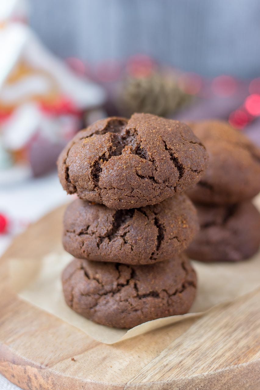 Chewy Chocolate Gingerbread Cookies