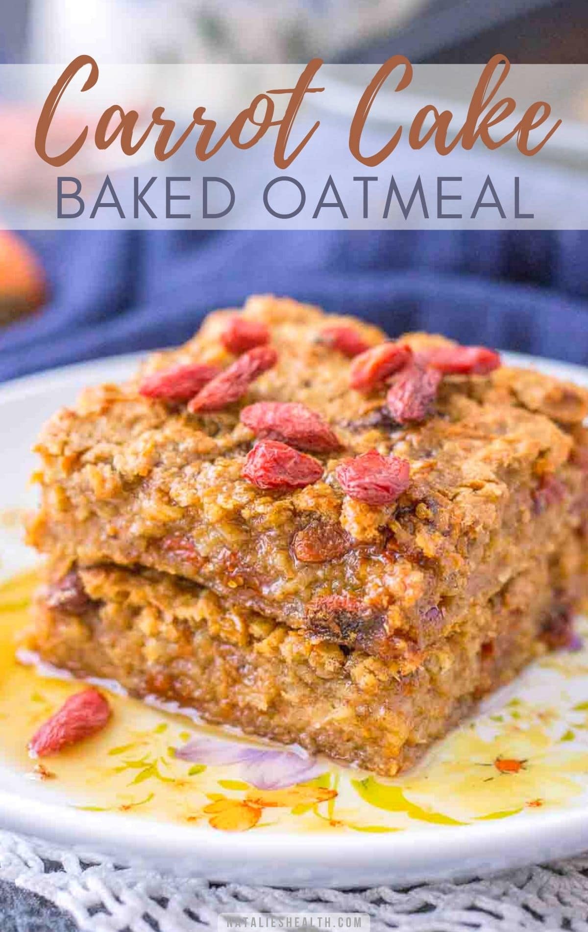 Carrot Cake Baked Oatmeal PIN