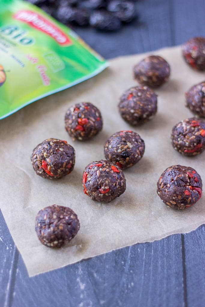 Chocolate Prune Energy Balls