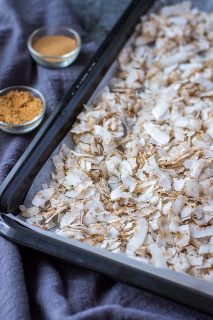 Cinnamon Coconut Chips recipe process