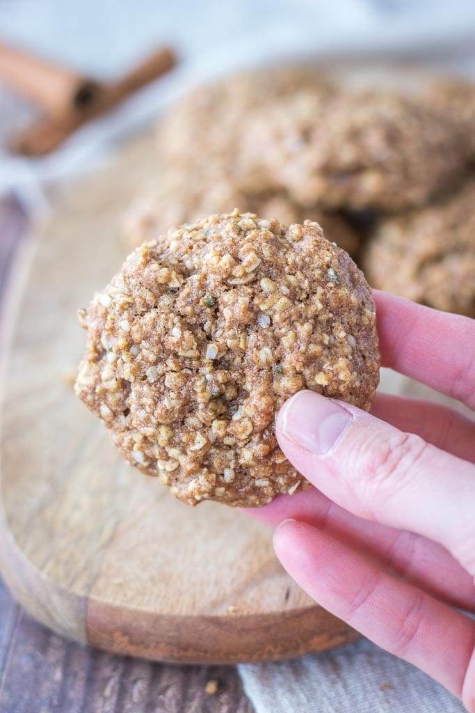 Cinnamon cookies made with oats