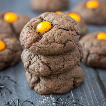 Halloween Dark Chocolate Cookies