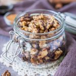 Healthier Candied Walnuts recipe using blackstrap molasses and cinnamon