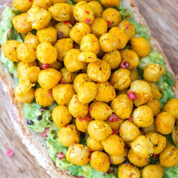 Turmeric Chickpea Avocado Toast