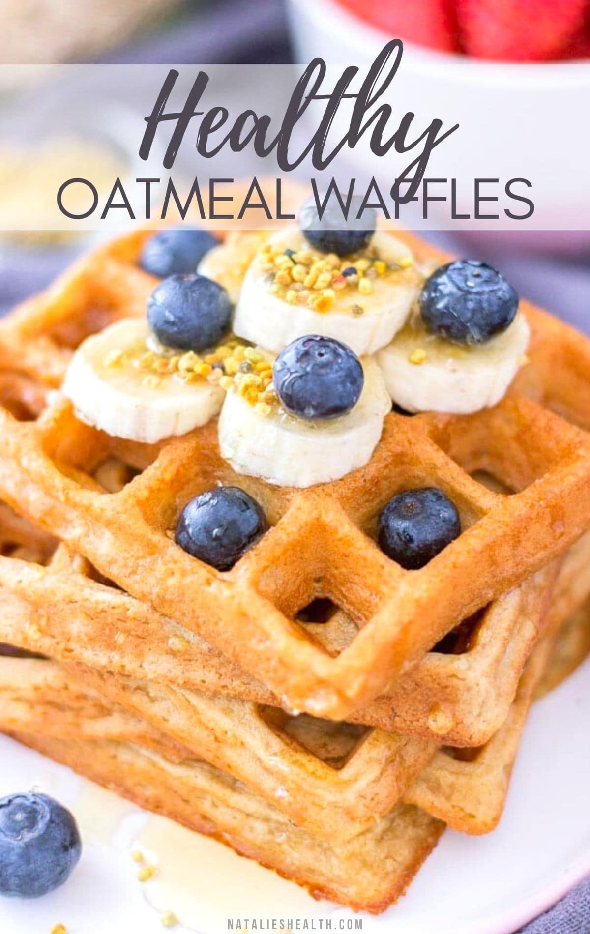 Oatmeal Waffles PIN image