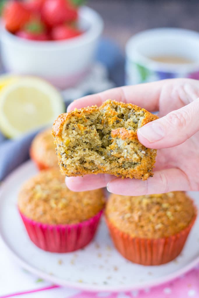 Recipe for Lemon Muffins with oats and chia seeds