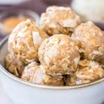 No-bake Peanut Butter Coconut Balls with oats