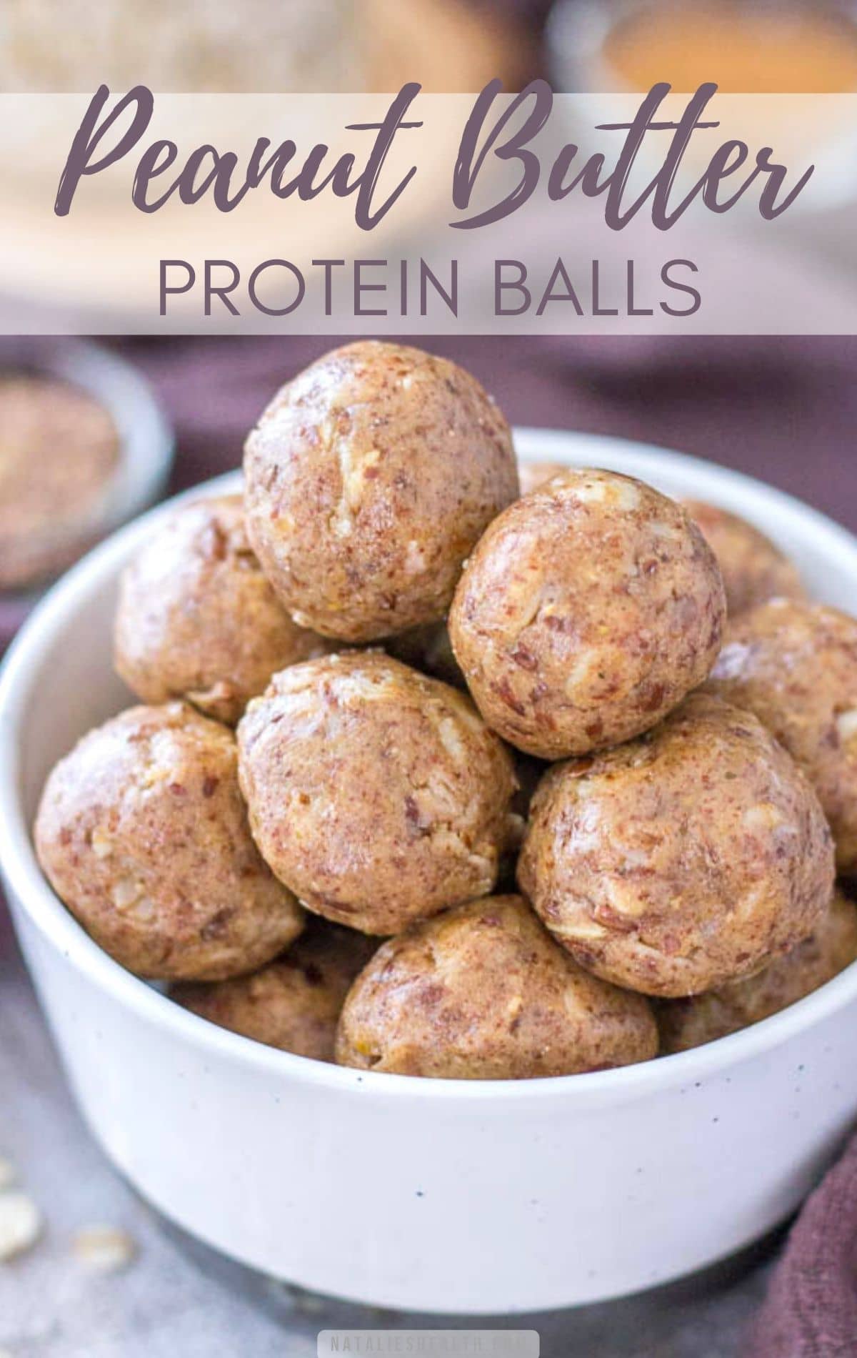 Peanut Butter Protein Balls PIN