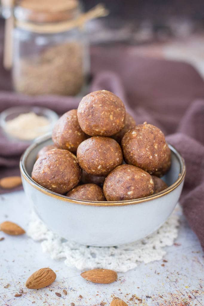 Almond Butter Energy Balls (Nobake, V+GF) Natalie's Health