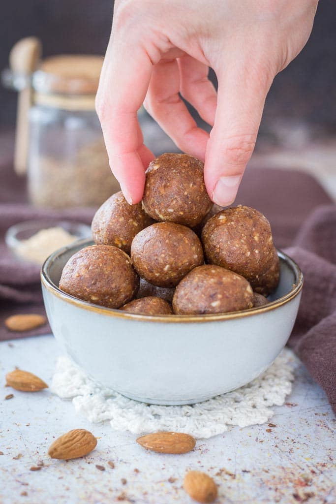 Almond Butter Energy Balls (Nobake, V+GF) Natalie's Health