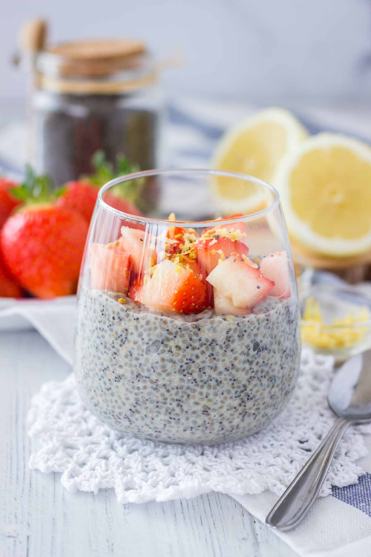 Lemon Poppy Seed Chia Pudding