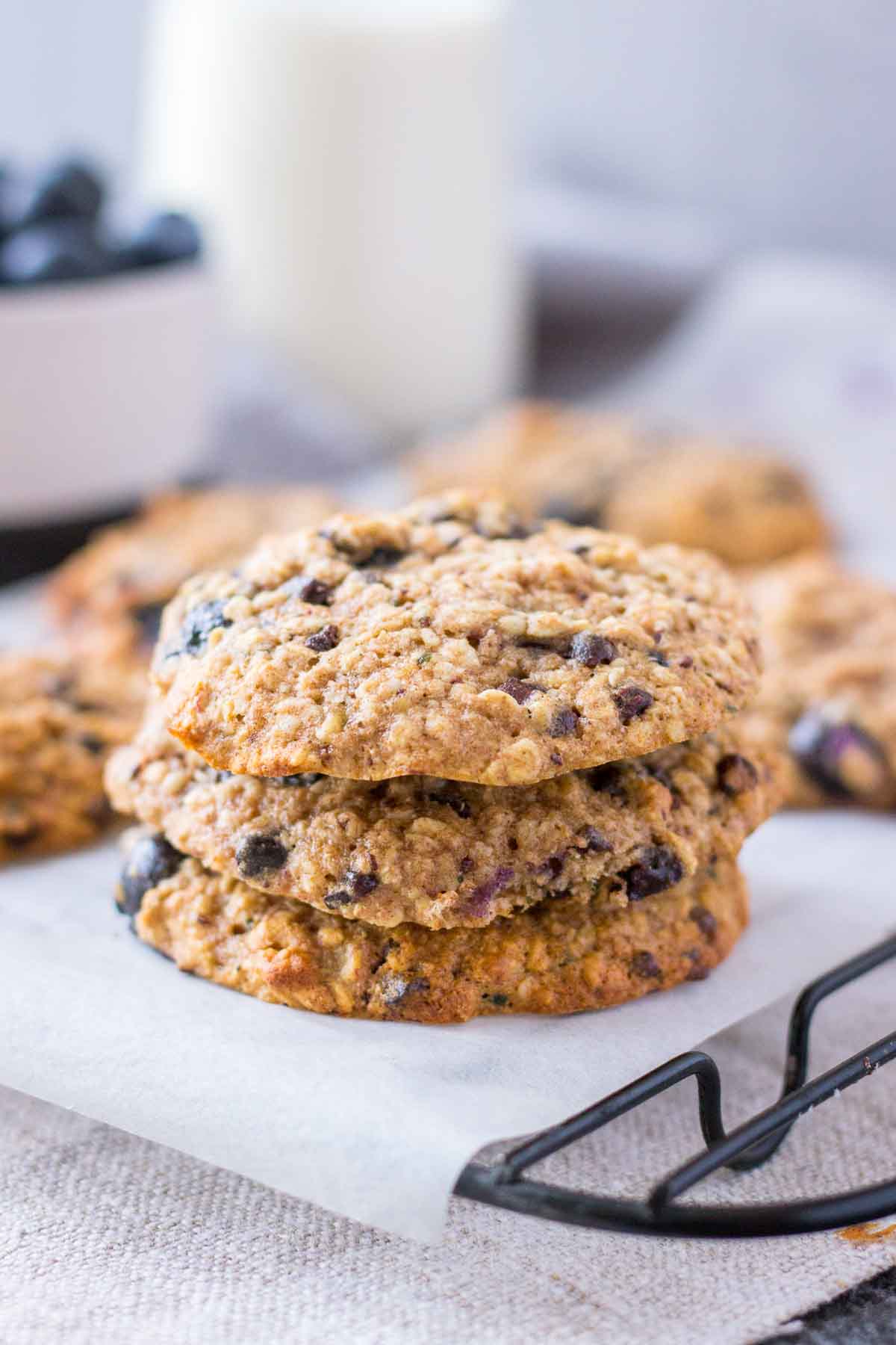 Oatmeal Cookies stacked