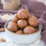 Almond Butter Energy Balls served in a bowl