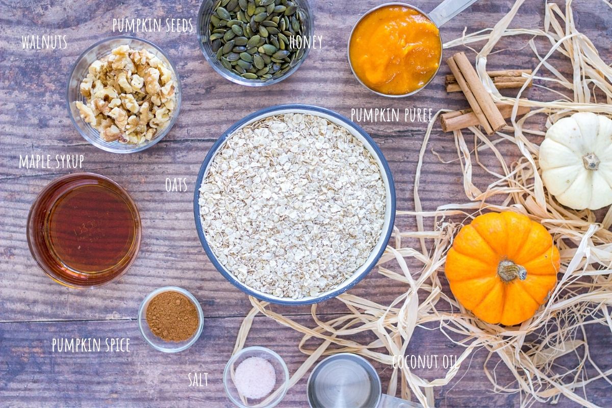 Pumpkin Granola recipe ingredients