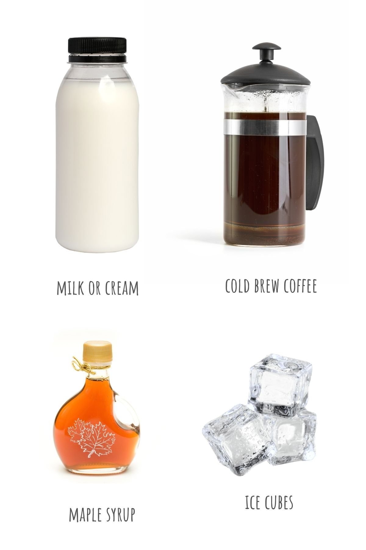 Cold Brew Iced Coffee ingredients