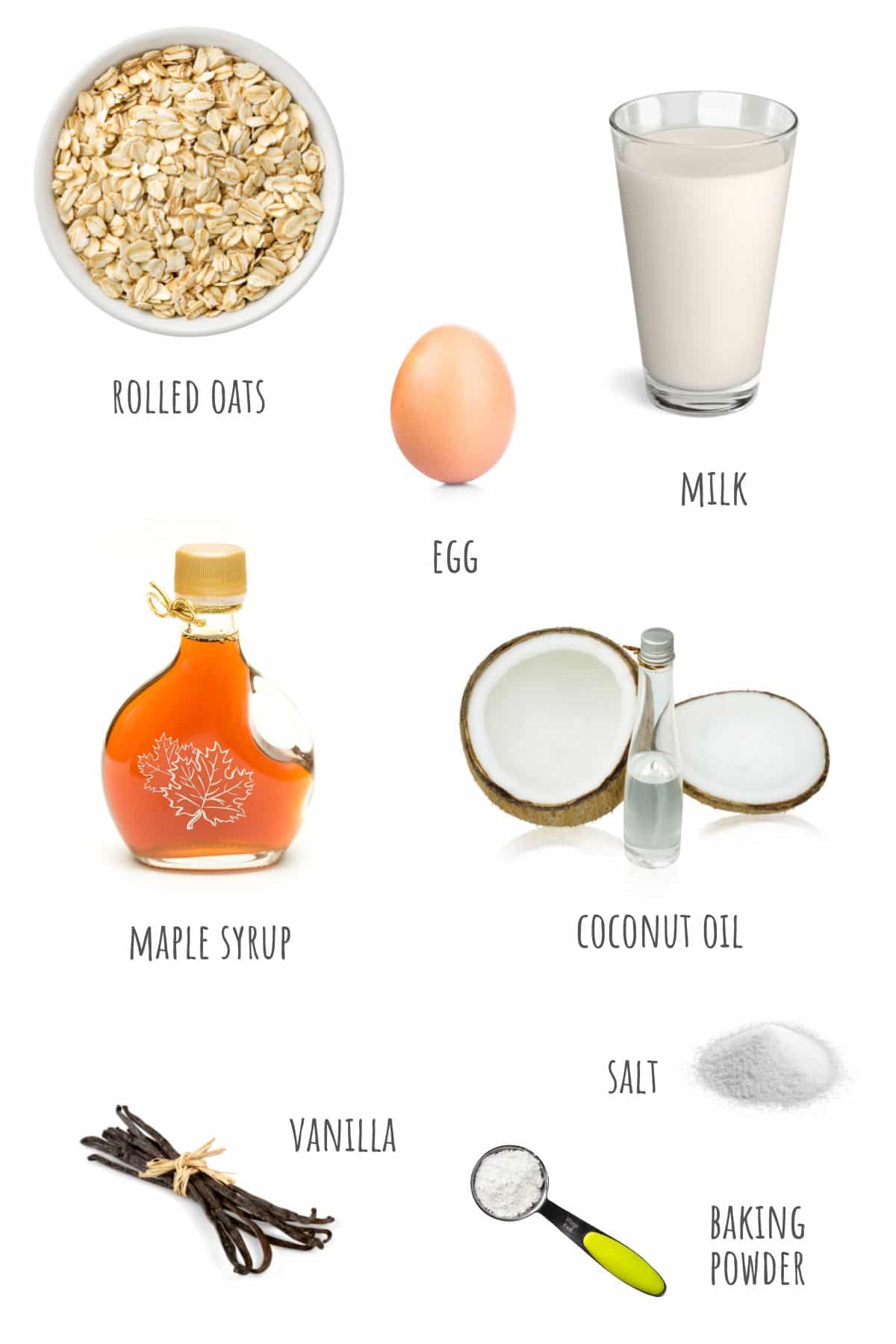 Oatmeal Waffles ingredients