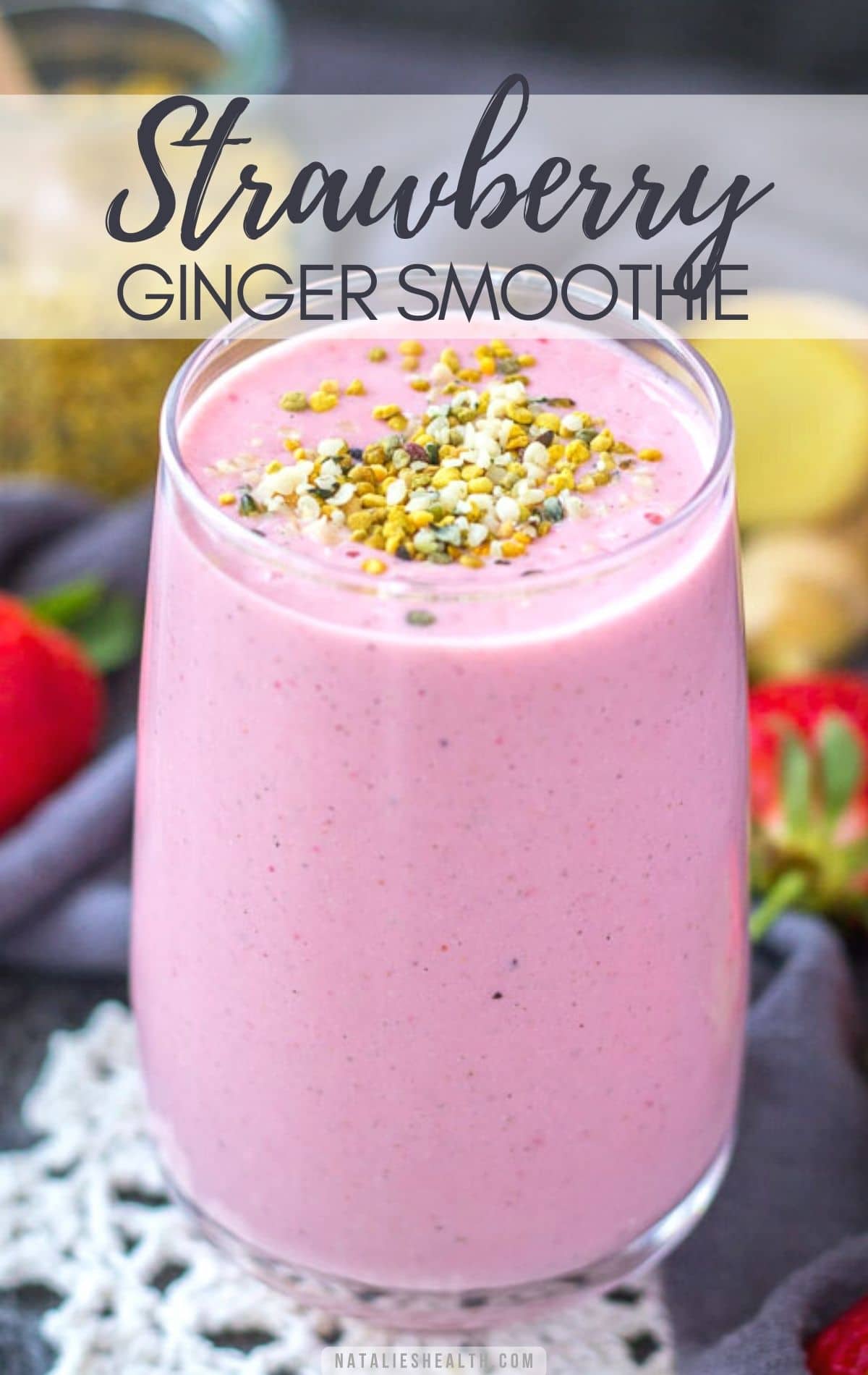 Batido de fresa y jengibre PIN